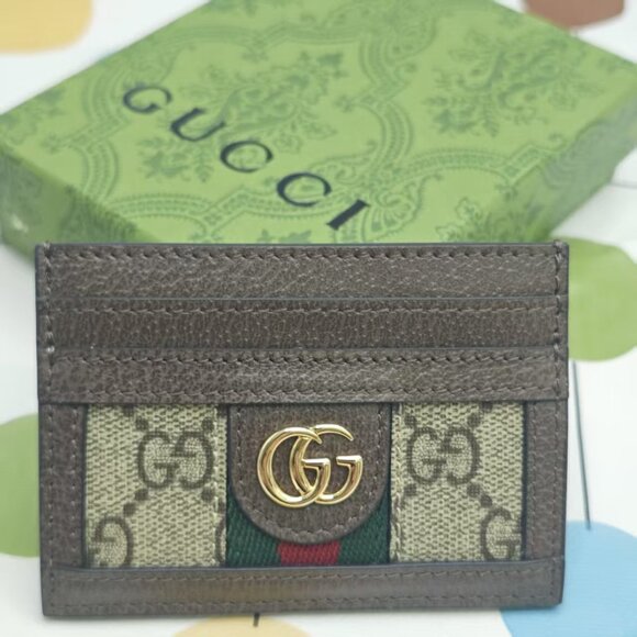 Gucci Accessories - Classic Gucci Monogram Card Case with Tiger